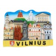 Magnetas Vilniaus koliažas su miesto objektais